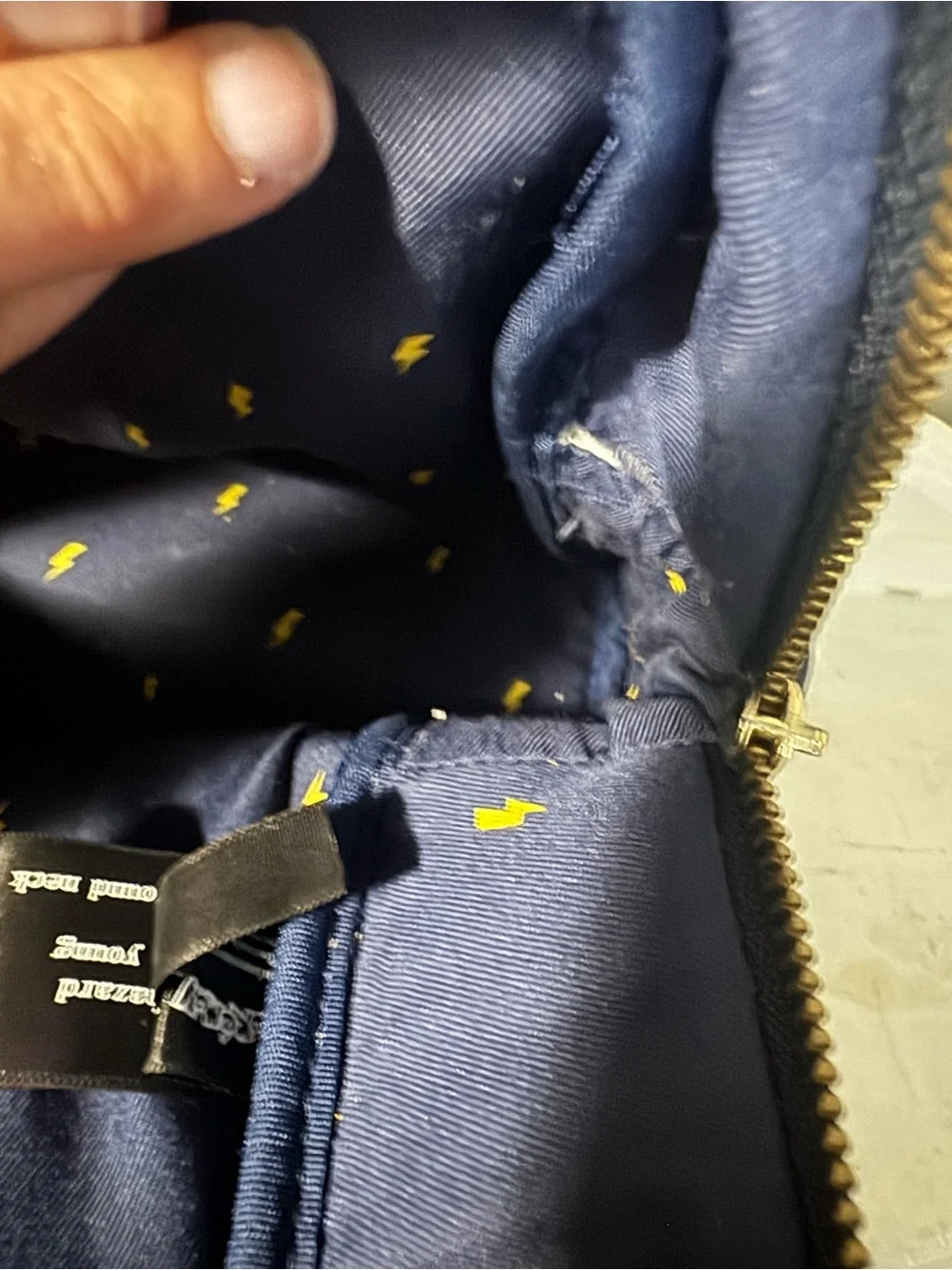 Loungefly Navy Mini Backpack with Yellow Pikachu Print